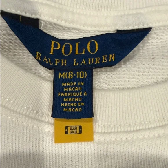 Polo by Ralph Lauren Kids Cream Bear Graphic Sweatshirt - Picture 3 of 4